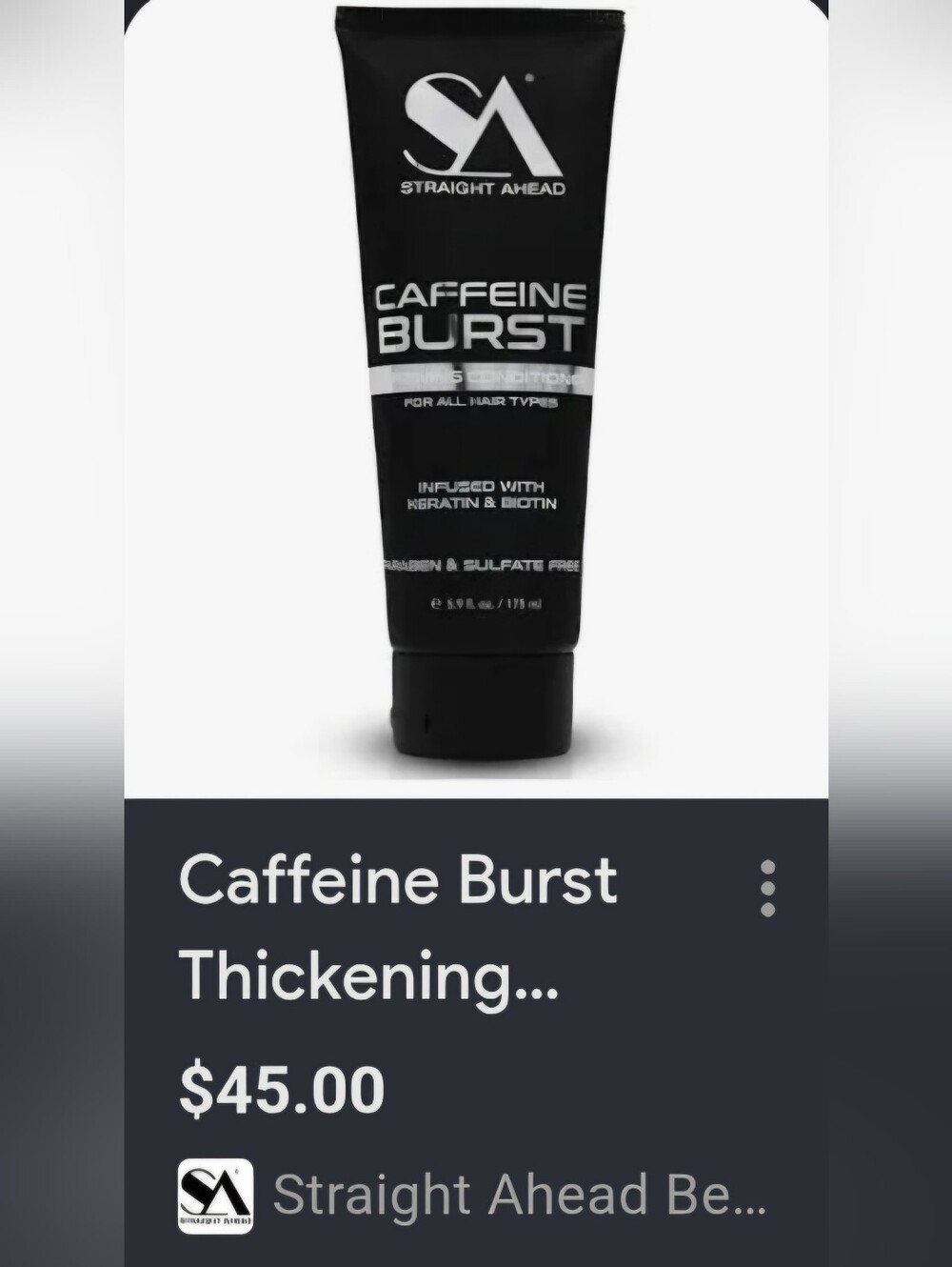 Straight Ahead: Thickening Conditioner